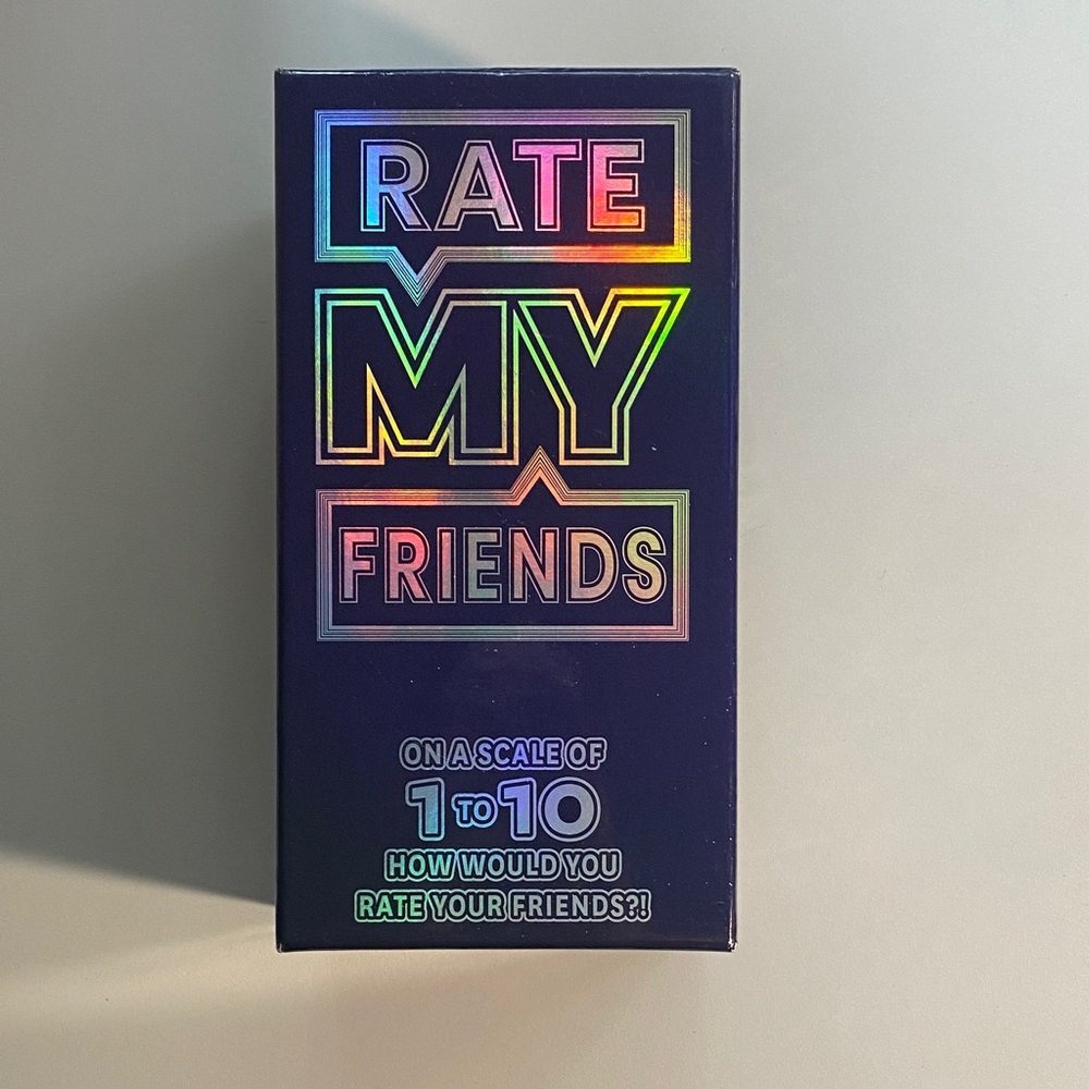 Rate My Friends Card Game